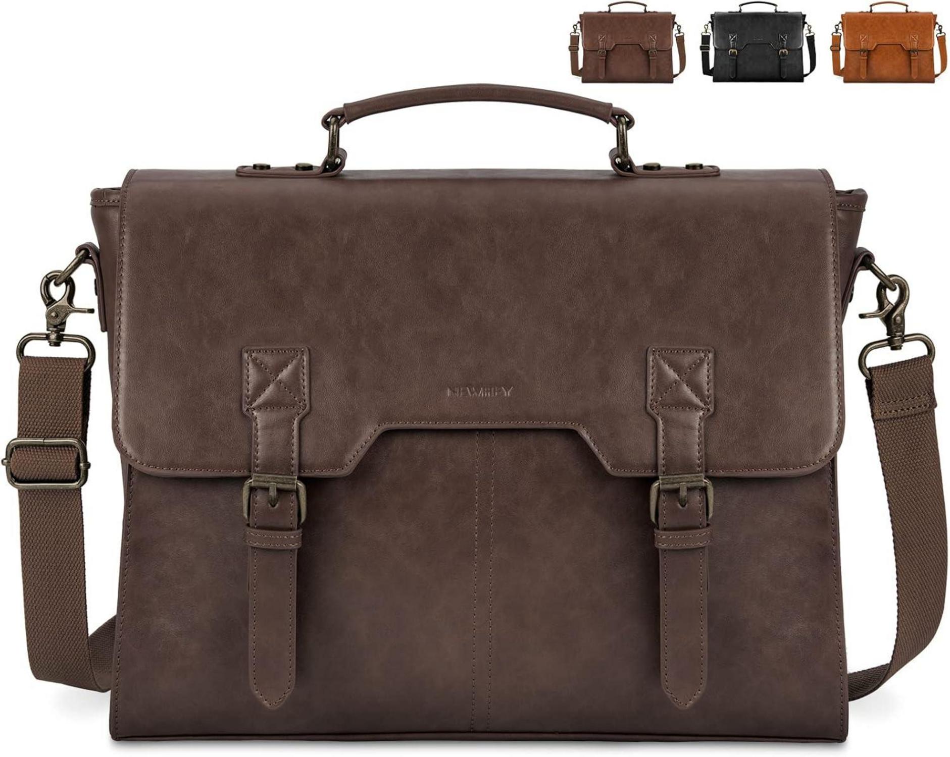Umhängetasche Herren Vintage Laptoptasche 15,6 Zoll Wasserdichtefür