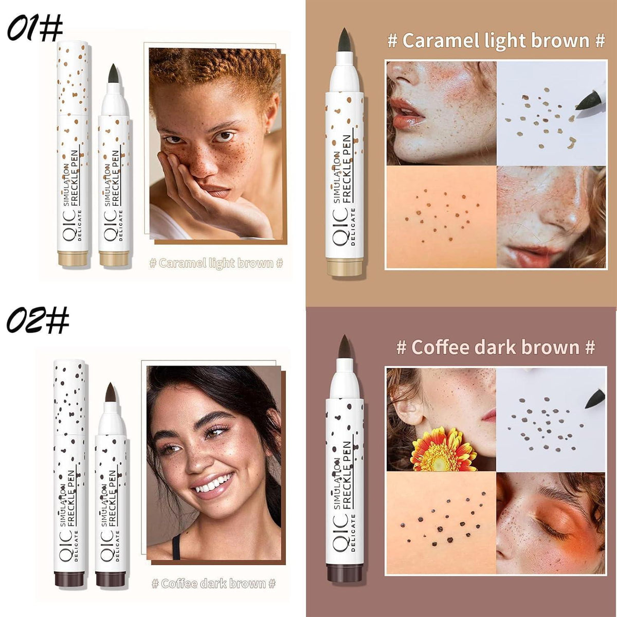 Sommersprossenstift – Natürliches Fake-Sommersprossen Make-Up