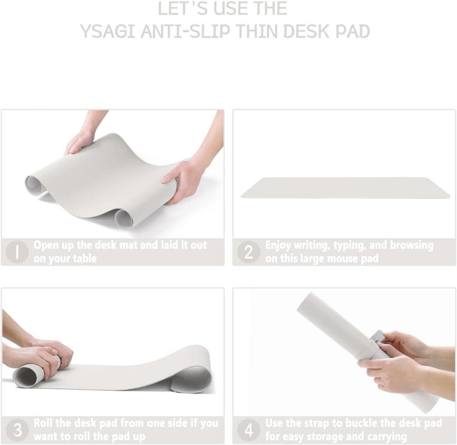 Großes Office Mousepad Schreibtischunterlage Leder Rutschfeste Wildleder