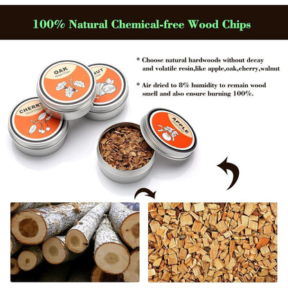 Whiskey Smoker Set Geschenke für Männer mit 4 Holzchips Kit