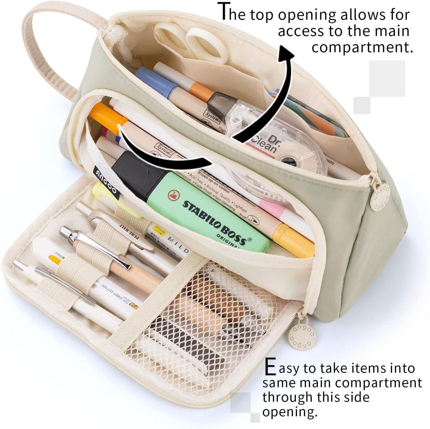 EASTHILL Federmäppchen Pencil Case für Studentin Mädchen - Light Green