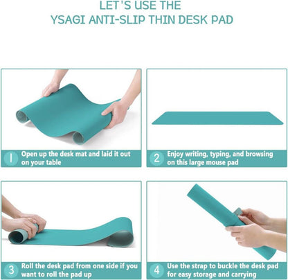 Schreibtischunterlage Mauspad Leder Wildleder Office Mousepad