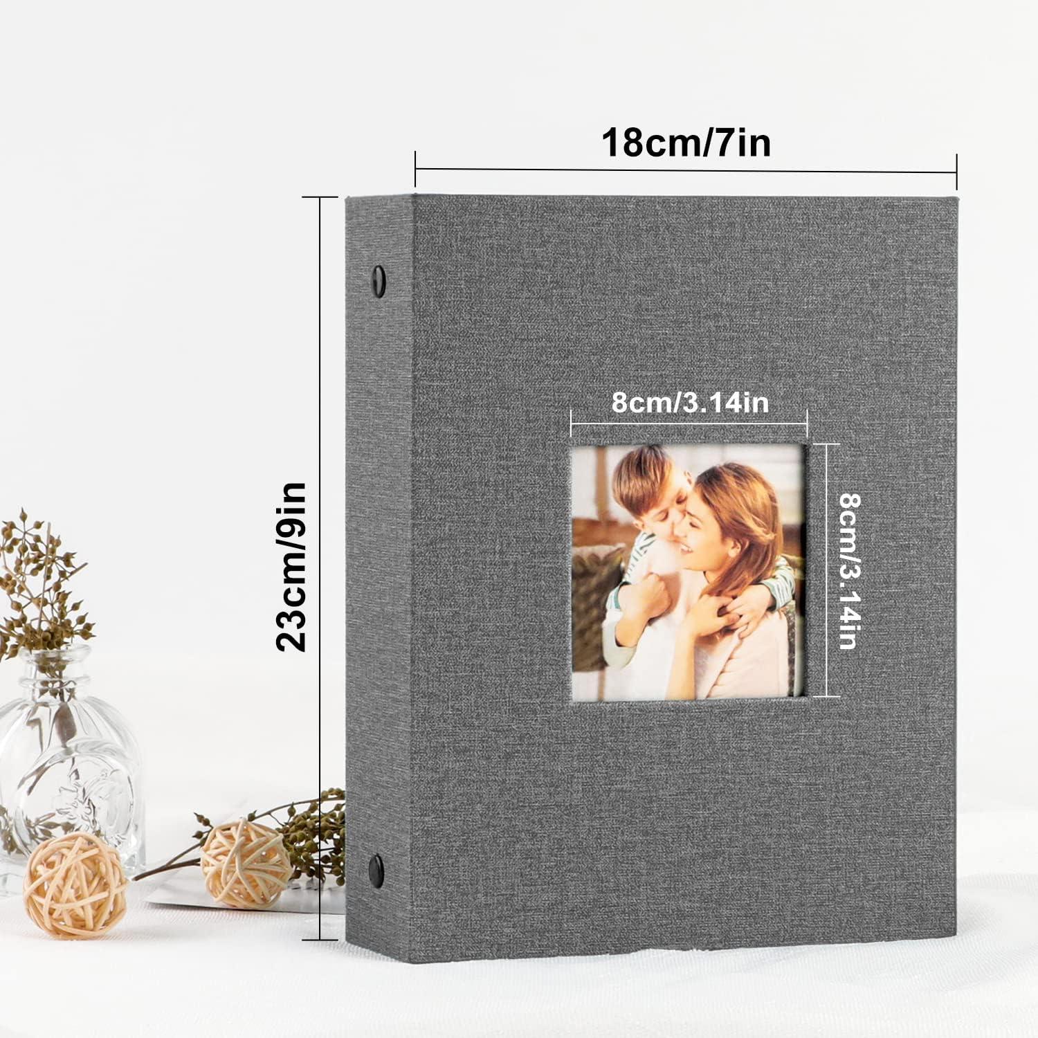 Fotoalbum 10x15 200 Taschen Leinen Einsteckalbum Querformat