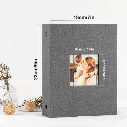 Fotoalbum 10x15 200 Taschen Leinen Einsteckalbum Querformat