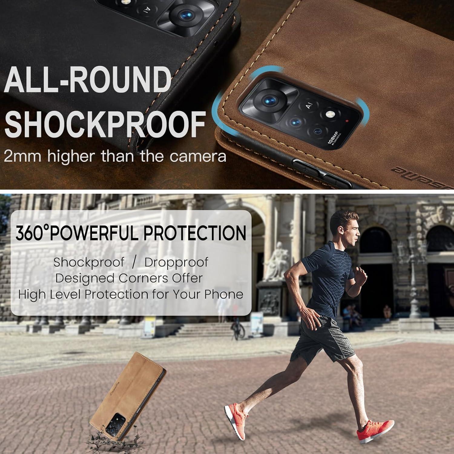 Handyhülle Xiaomi Redmi Note 11 Pro 5G/4G Leder Klappbar Flip Case