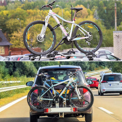 Fahrradträgergurte 4er-Pack Verstellbar Spanngurt Haken Schlaufe Auto Wandhalterung 65 cm