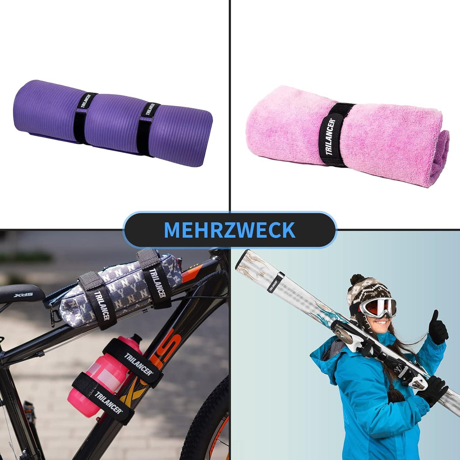 Verstellbare Fahrradträgergurte 4er-Pack Nylon Spanngurte 65 cm x 3,8