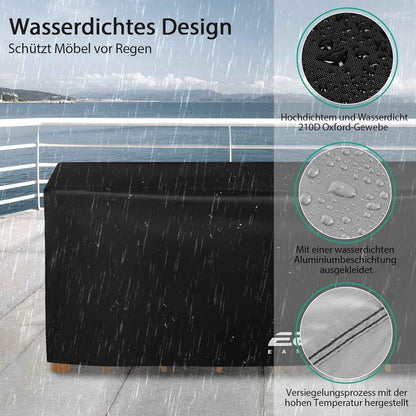 Gartenmöbel Abdeckung Wasserdicht Oxford Gewebe 200x160x74cm