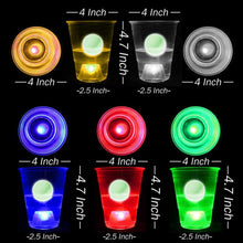22 Stück leuchtende Partybecher Neon Set - 5
