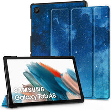 Schutzhülle für Samsung Galaxy Tab A8 10.5 PU Leder Blau Standfunktion