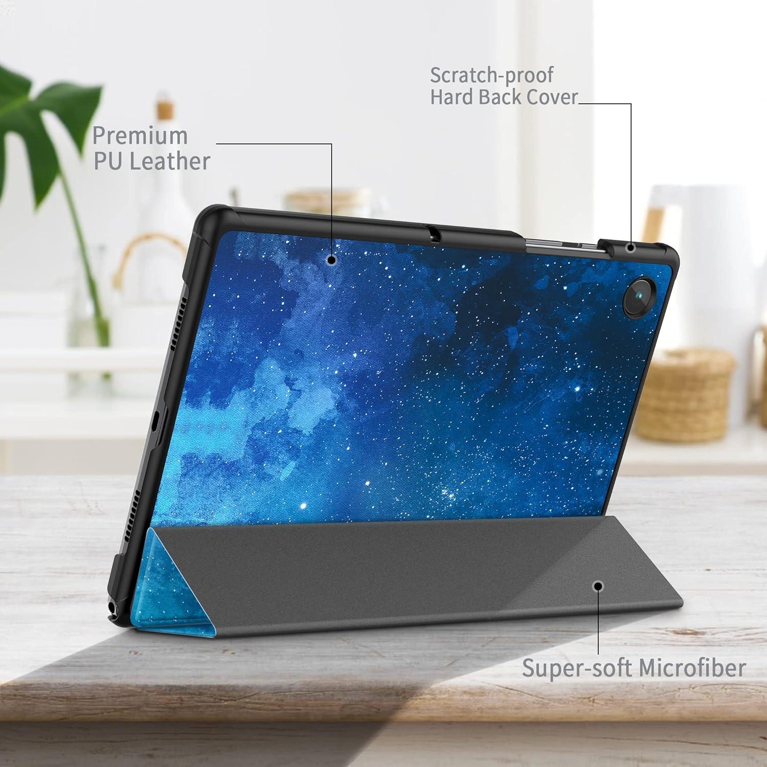 Schutzhülle Galaxy Tab A8 2022/2021 Ultradünn Blau Standfunktion