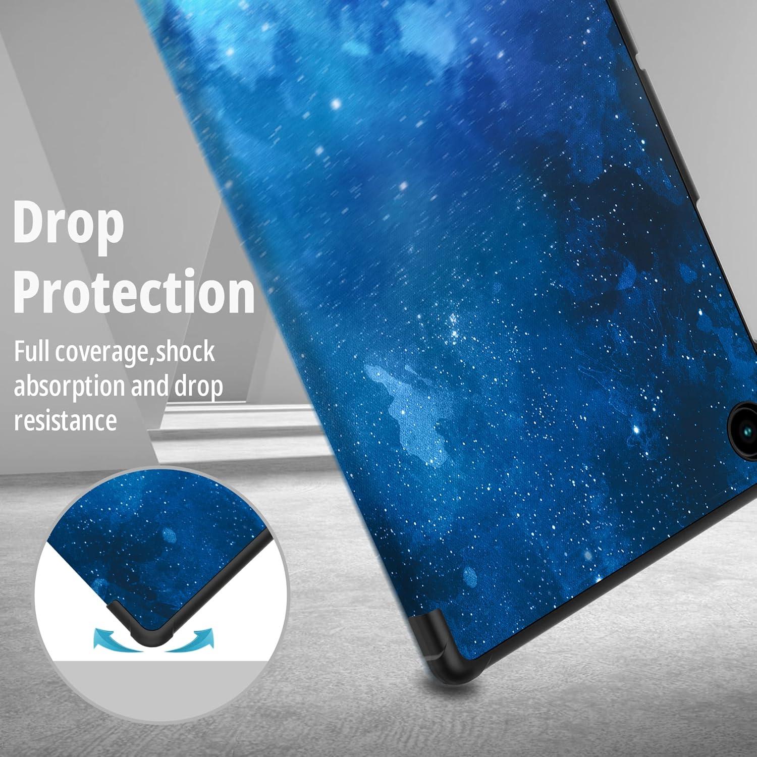 Hülle Samsung Galaxy Tab A8 2022/2021 SM-X200/X205/X207 Blau Sterne