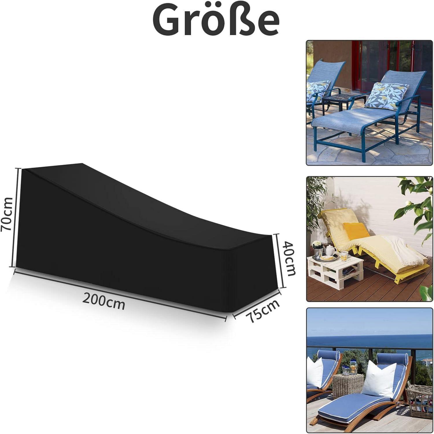 Gartenliege Abdeckung 420D Oxford Gewebe Wasserdicht