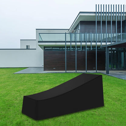 Gartenliege Abdeckung 420D Oxford Gewebe Wasserdicht Schwarz