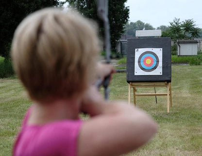 HANSPY Kinderbogen und Pfeil Set mit Zielscheibe - Recurve Bogenset für Jugendliche