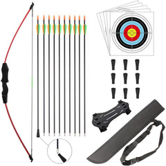Kinder Bogen und Pfeil Set 15lbs Zielscheibe Outdoor-Sport für