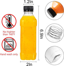 30er Pack 300ml klare Kunststoff-Saftflaschen mit