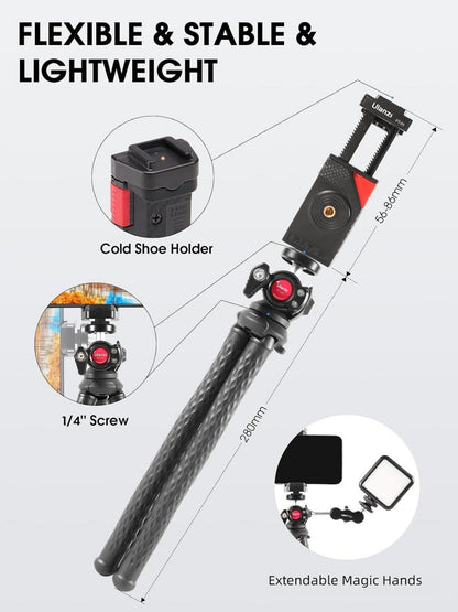 Flexibles Mini Stativ mit Fernauslöser für iPhone Samsung Cameras