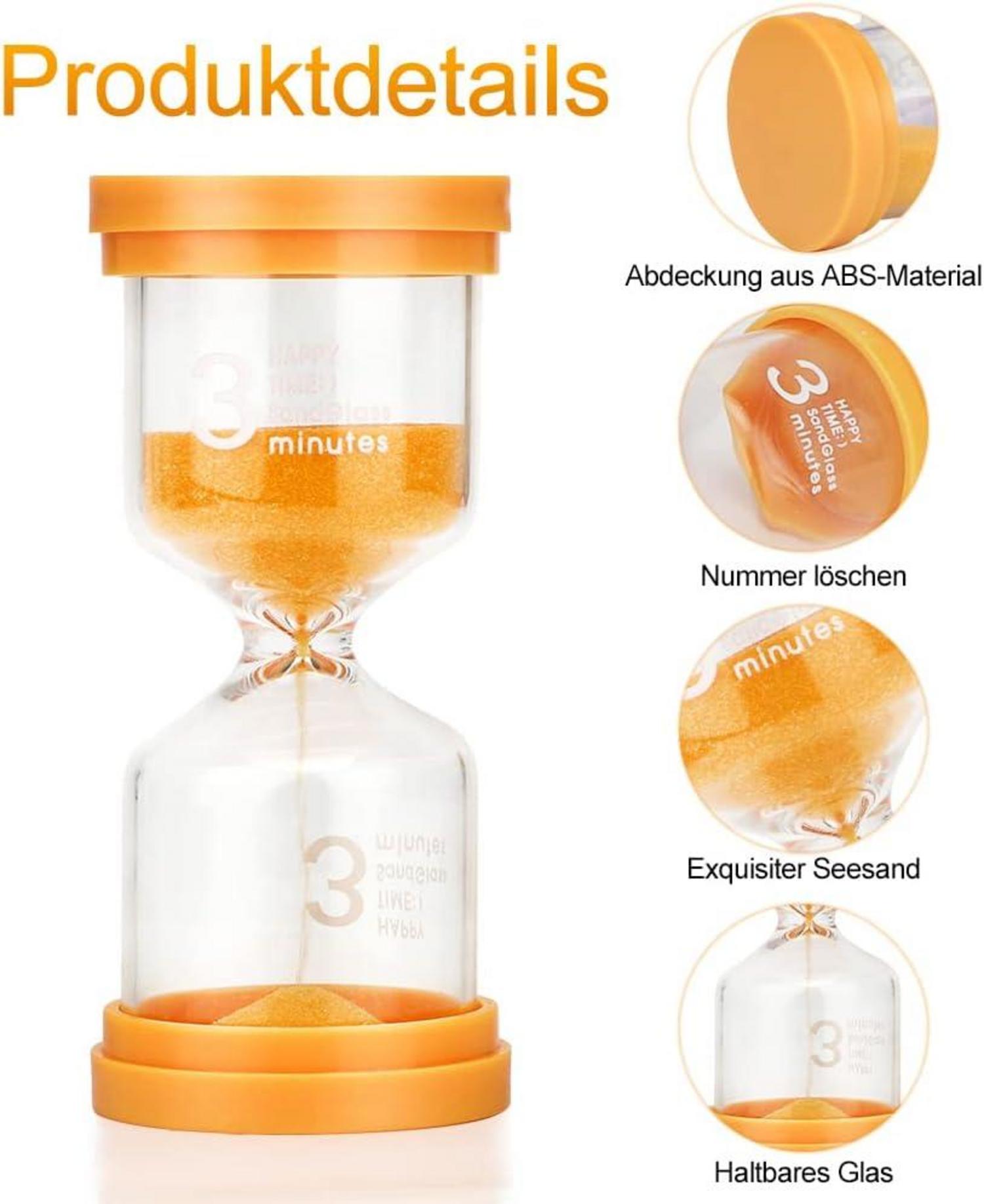 5er Sanduhren Set Kinder 3 5 10 15 30 Minuten Timer Schule