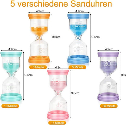 Sanduhren Set Kinder Sanduhr Timer Schule Kita Büro Haus