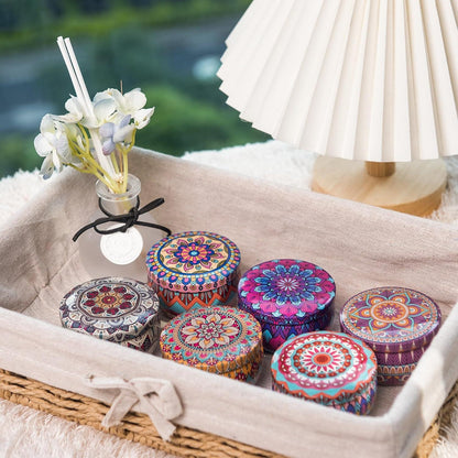 6er Pack Aromatherapiek. Natürliche Sojawachskerzen