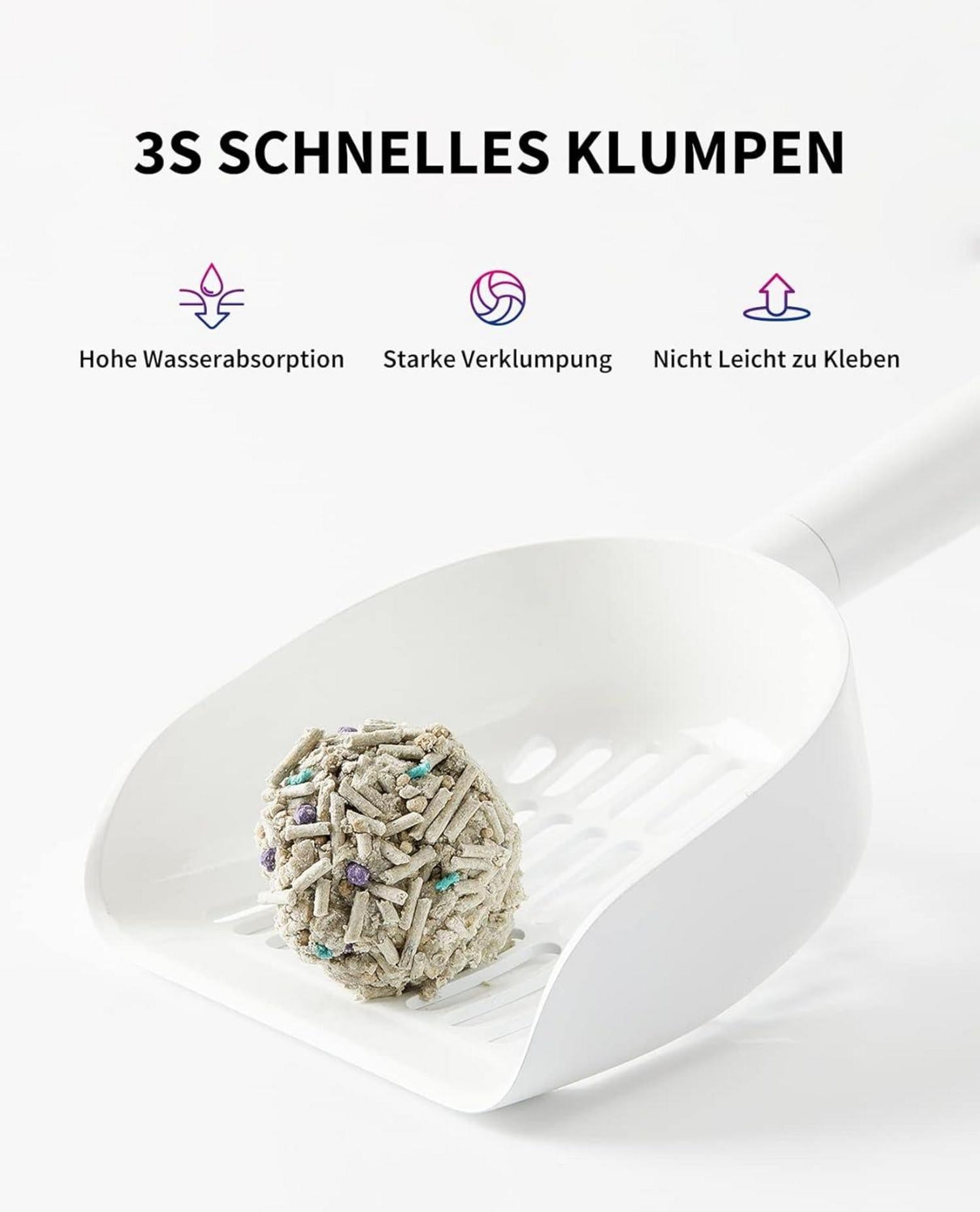5-in-1 Aktivkohle Katzenstreu Spülbar 7.2kg Tofu-Katzenstreu