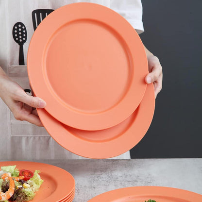 Teller Set 8er – Abbaubar & Unzerbrechlich – Orange