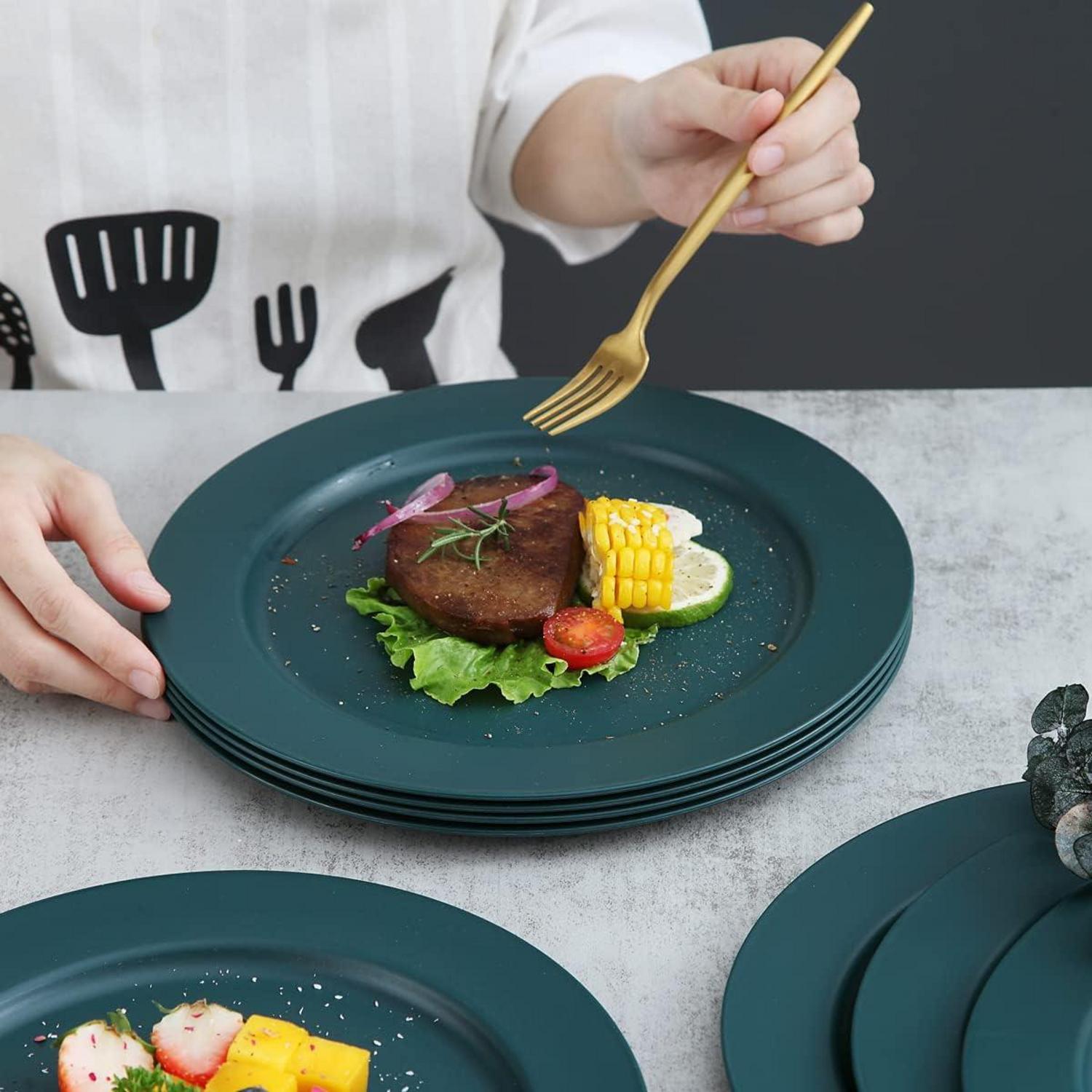 Kyraton Plastikteller Set 8er Unzerbrechlich