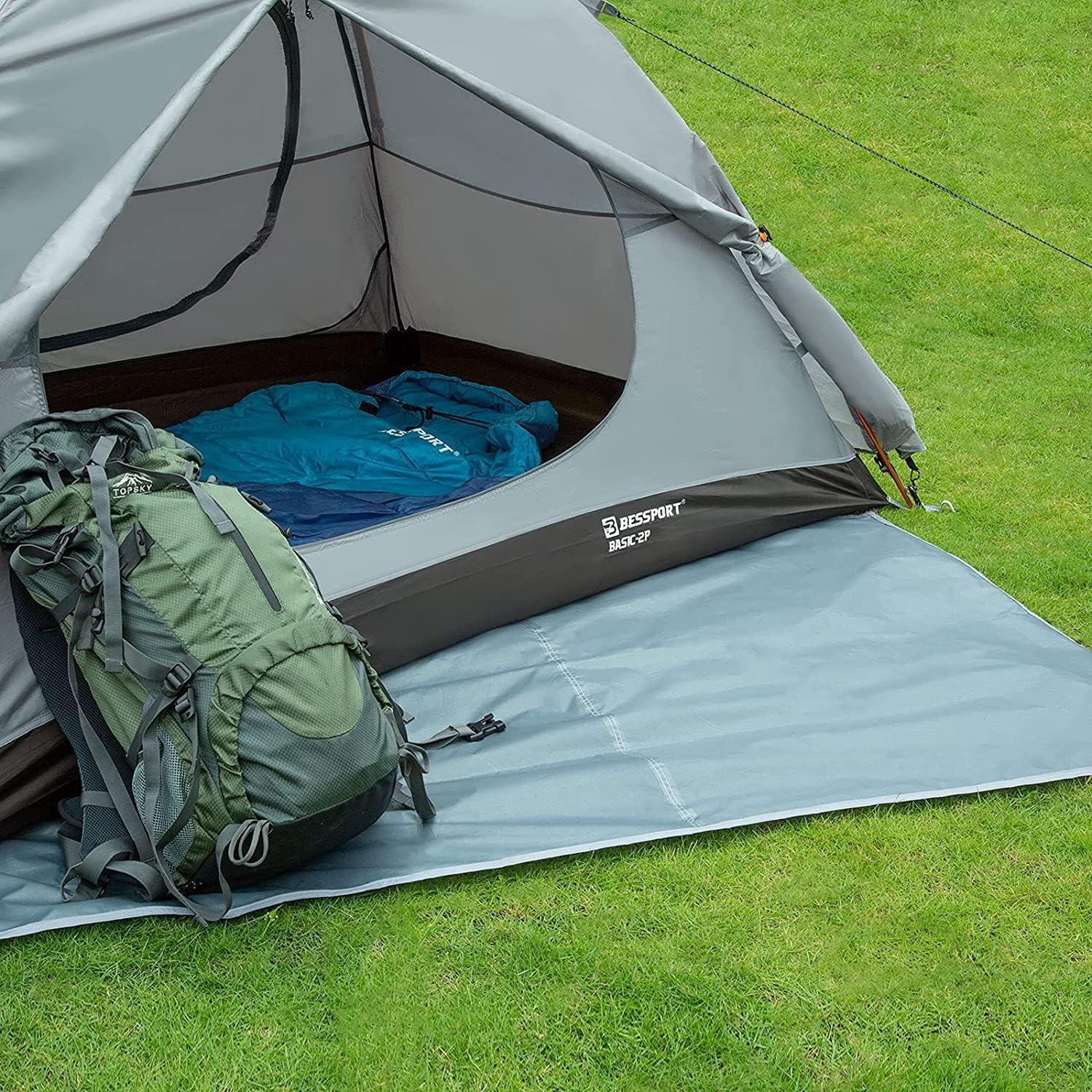 Wasserdichte Zeltplane 210D Camping Tarp Oxford Zeltunterlage 1-4 Personen