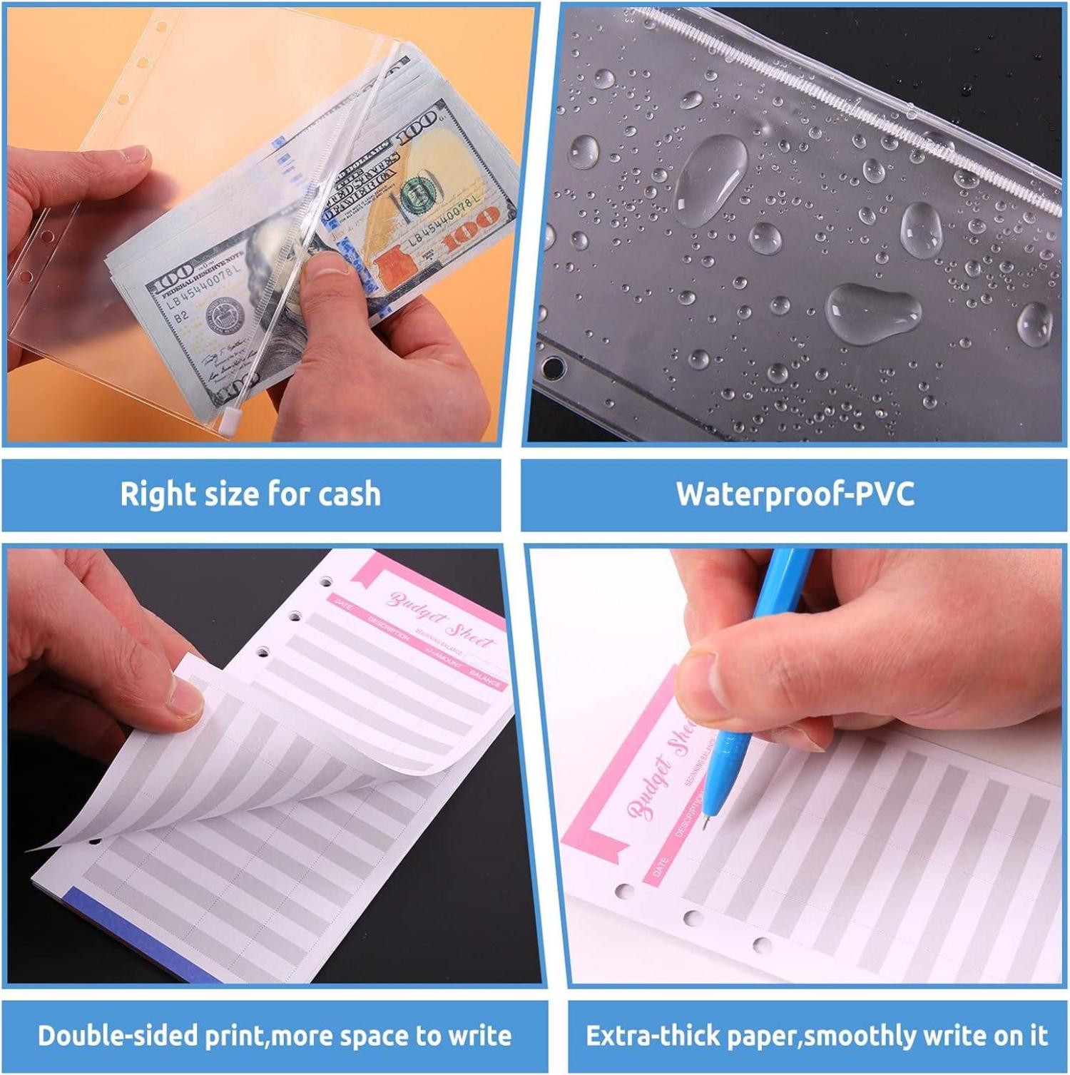 KONVINIT Budget Planer A6 Geld Organizer Sparbuch