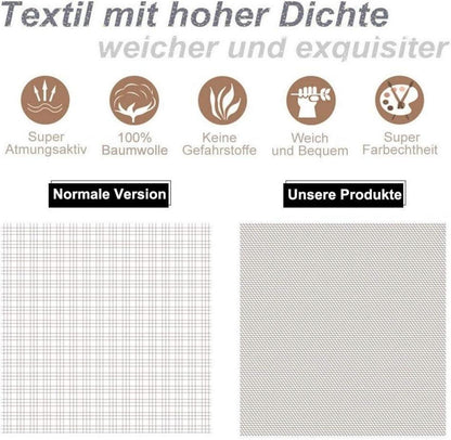 KEAYOO Bettwäsche 135x200 Baumwolle 4tlg Grau Rosa Blumen Wendebettwäsche