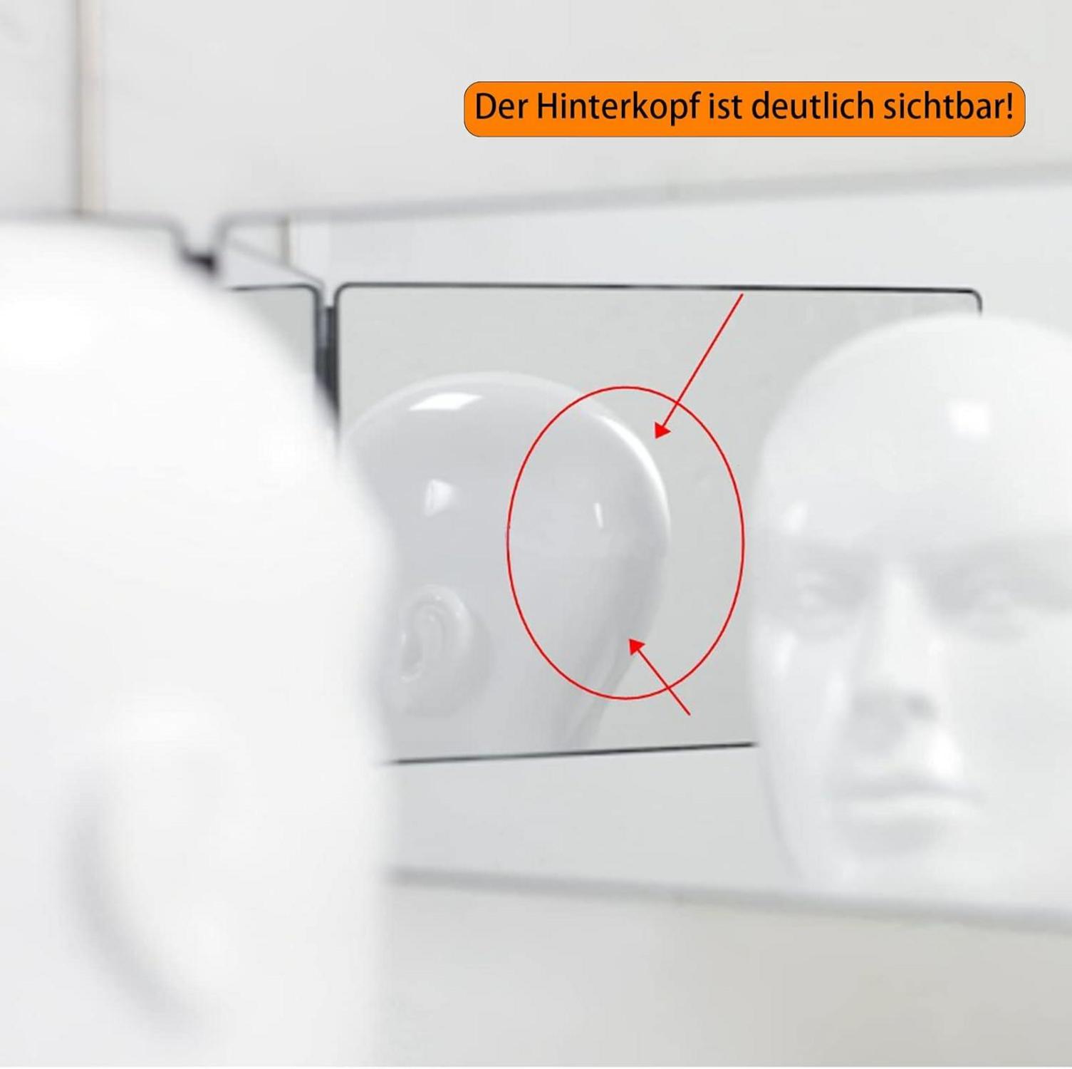 360-Grad 3-Wege Kosmetikspiegel Halterung Badezimmer Make-up