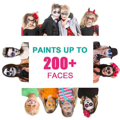 Profi Fasching Schminke Set Wasservermalbar 2 Farben Halloween Party