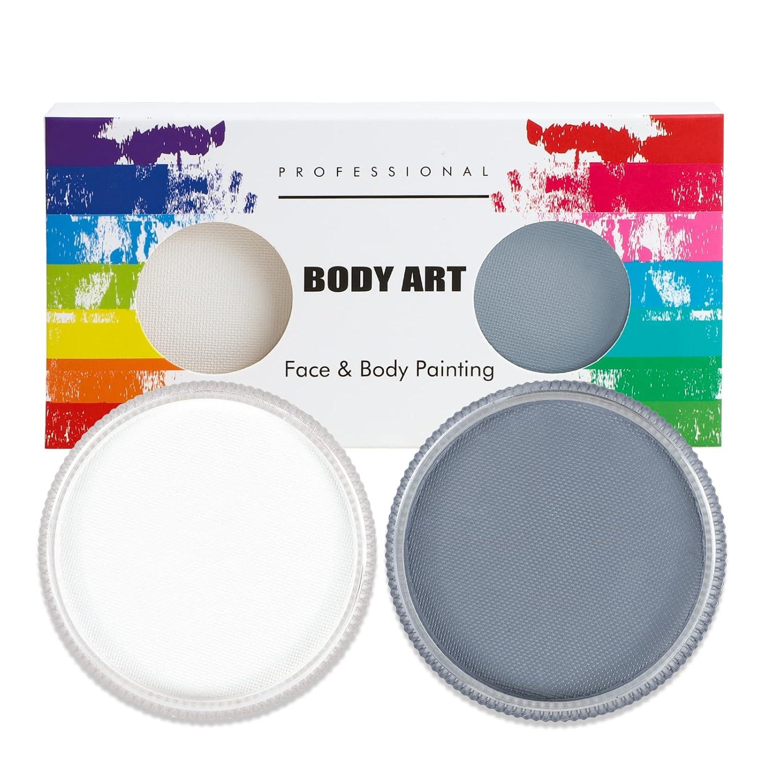 Profi-Schminke Set Wasservermalbar 30g x 2 Fasching Halloween Einfach