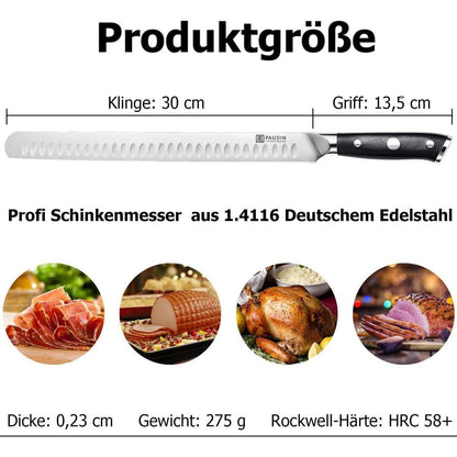 Schinkenmesser Tranchiermesser 30 cm Aufschnittmesser