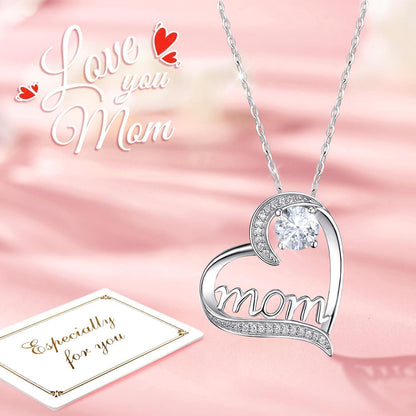 Muttertag Geschenk: Ewige Rose & Halskette Set Blau