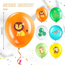 36 Stück Dschungel Safari Party Luftballons Dekoration Tier