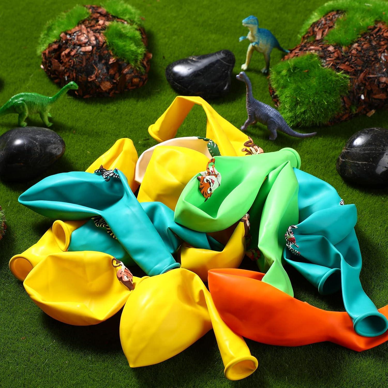 36er Dschungel Safari Party Luftballons Tier Palmblätter Druck Ballon