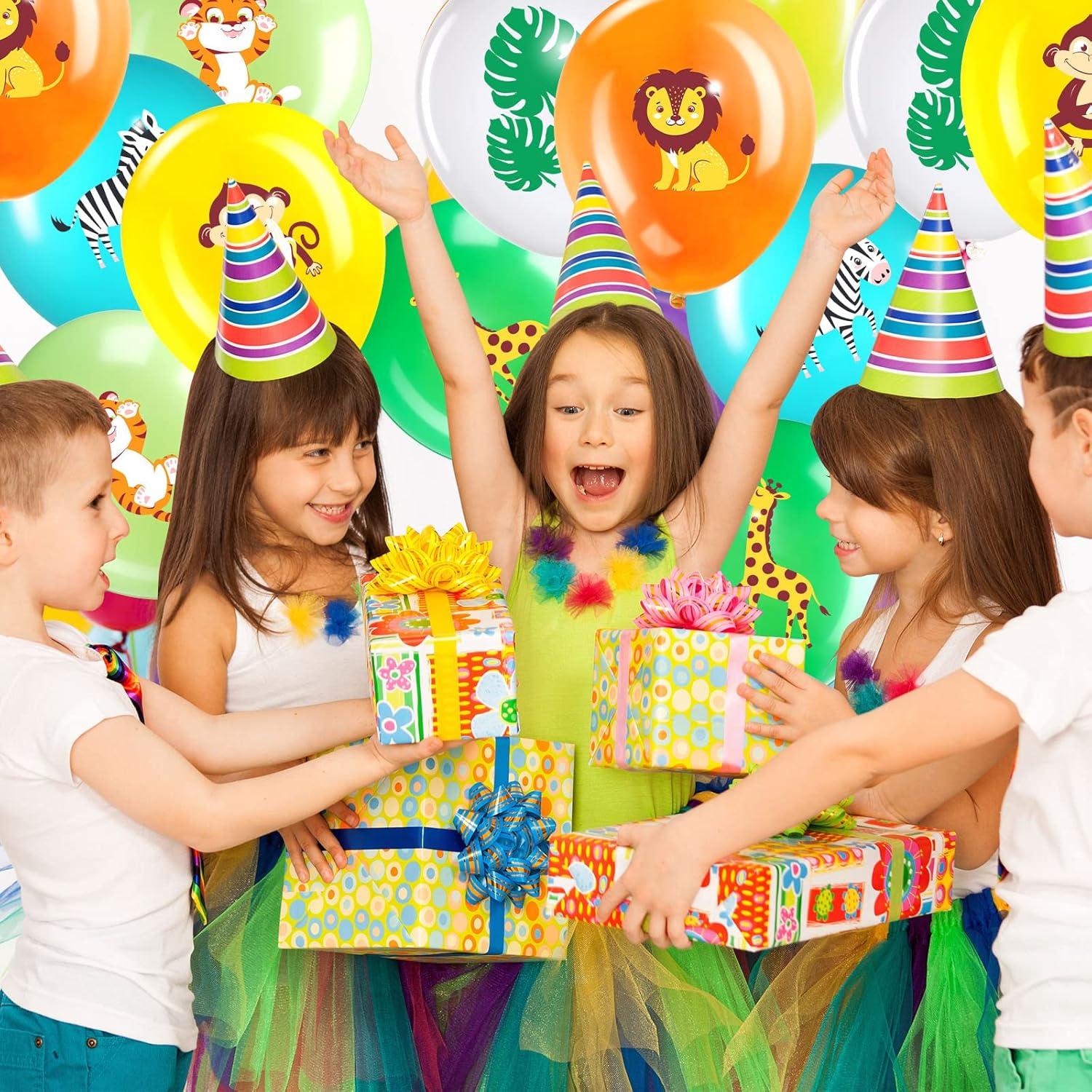 36 Luftballons Dschungel Safari Party Deko Tier Druck Ballon 12 Zoll