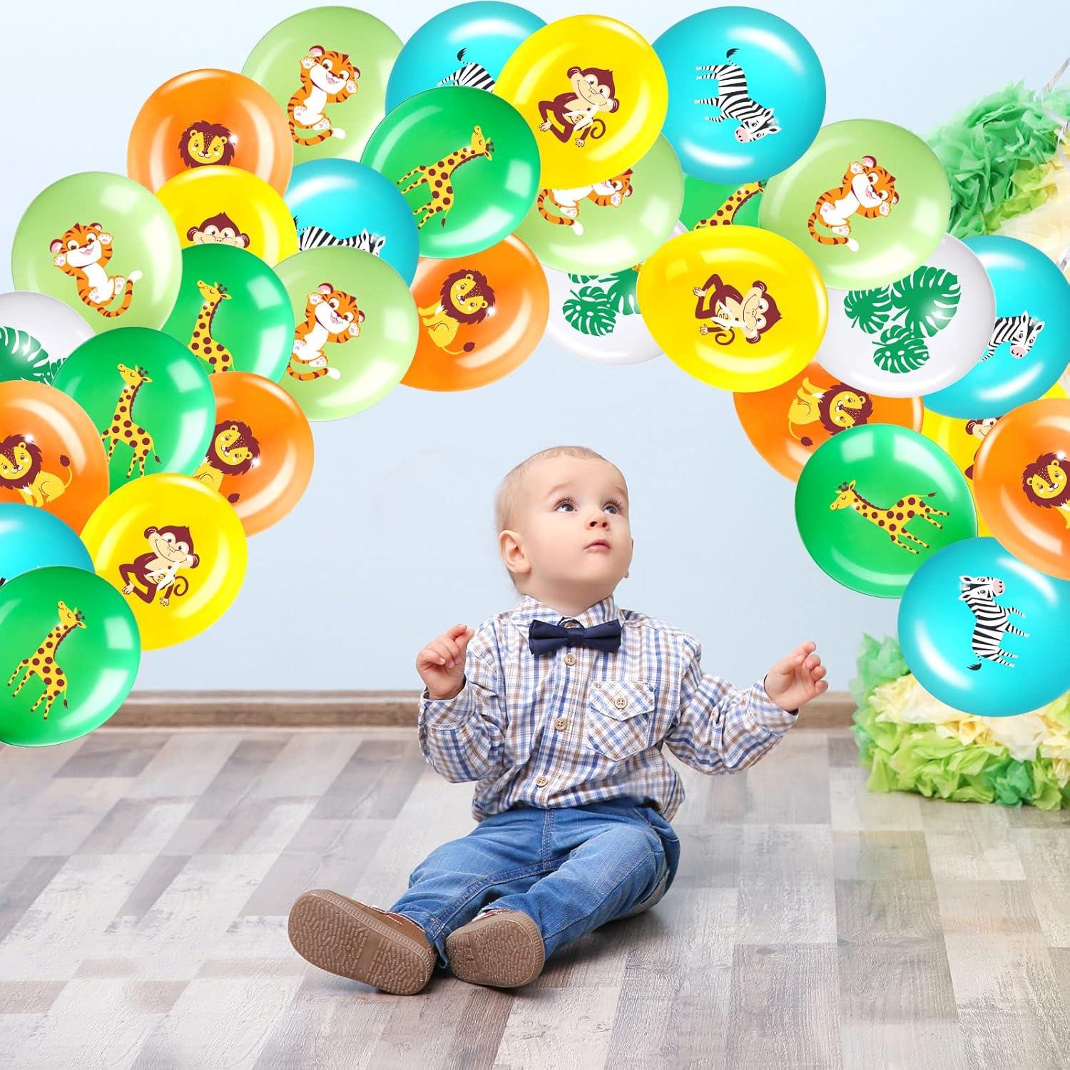 36er Dschungel Safari Party Luftballons Tier Deko Geburtstag Baby Shower 12 Zoll