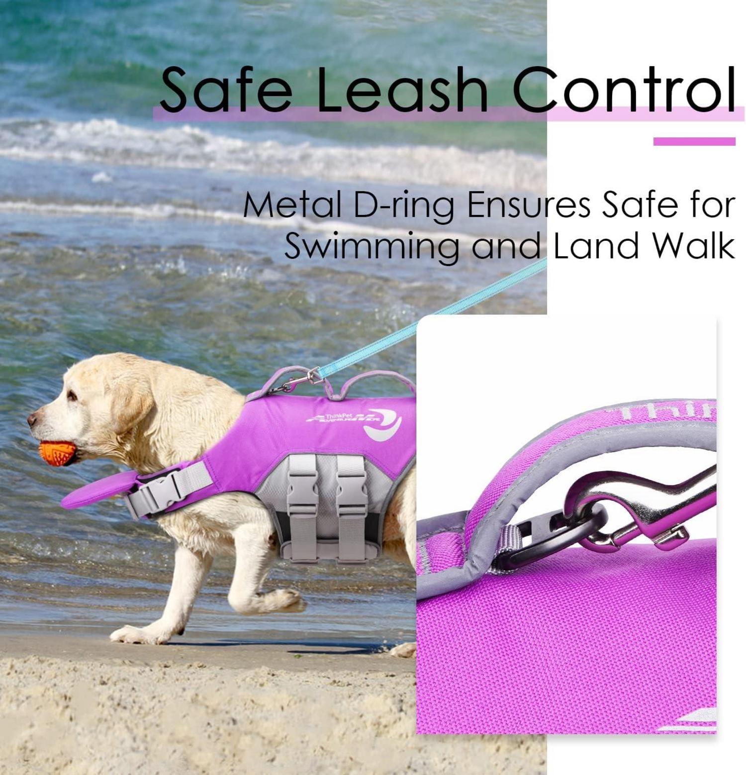 Hund Schwimmweste Rettungsweste Reflektierende Lifesaver Lila XL