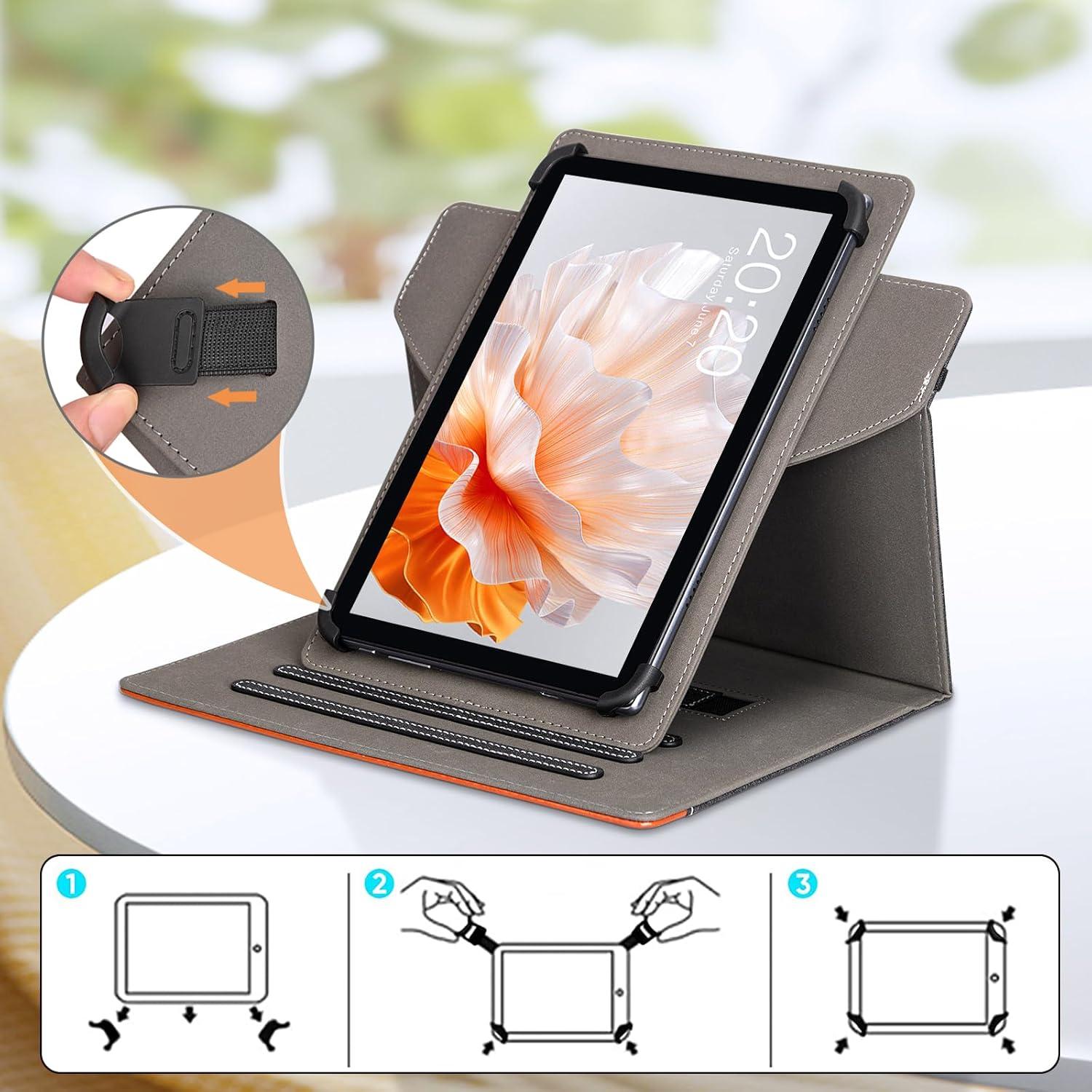 Tablet Hülle für Blackview Tab90/Honor Pad X8a 11 Zoll, PU-Leder - Schwarz