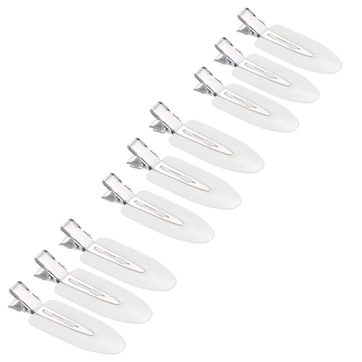 Nahtlose Haarspange Set 9 Stück Lockenclips Make Up White
