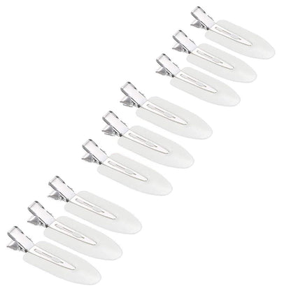 Nahtlose Haarspange Set 9 Stück Lockenclips Make Up White