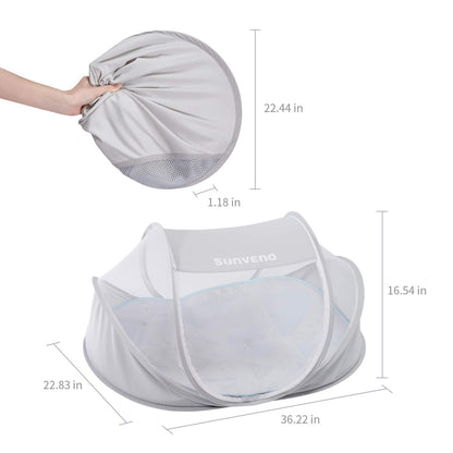 Großes Babyzelt Pop-Up-Strand-Sonnenschutz mit Matratze und