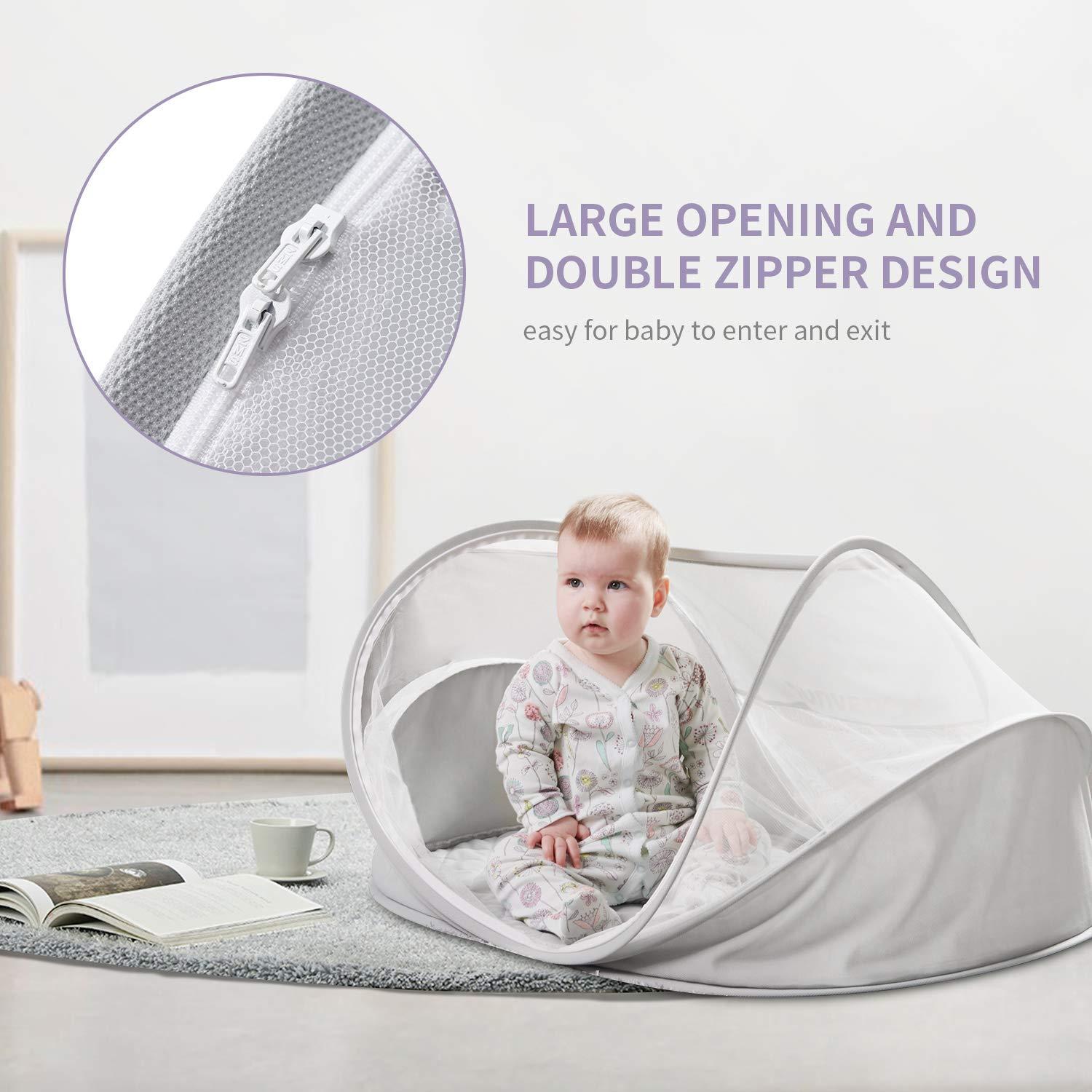 Babyzelt Strand Sonnenschutz Pop-Up Tragbares Reisebett