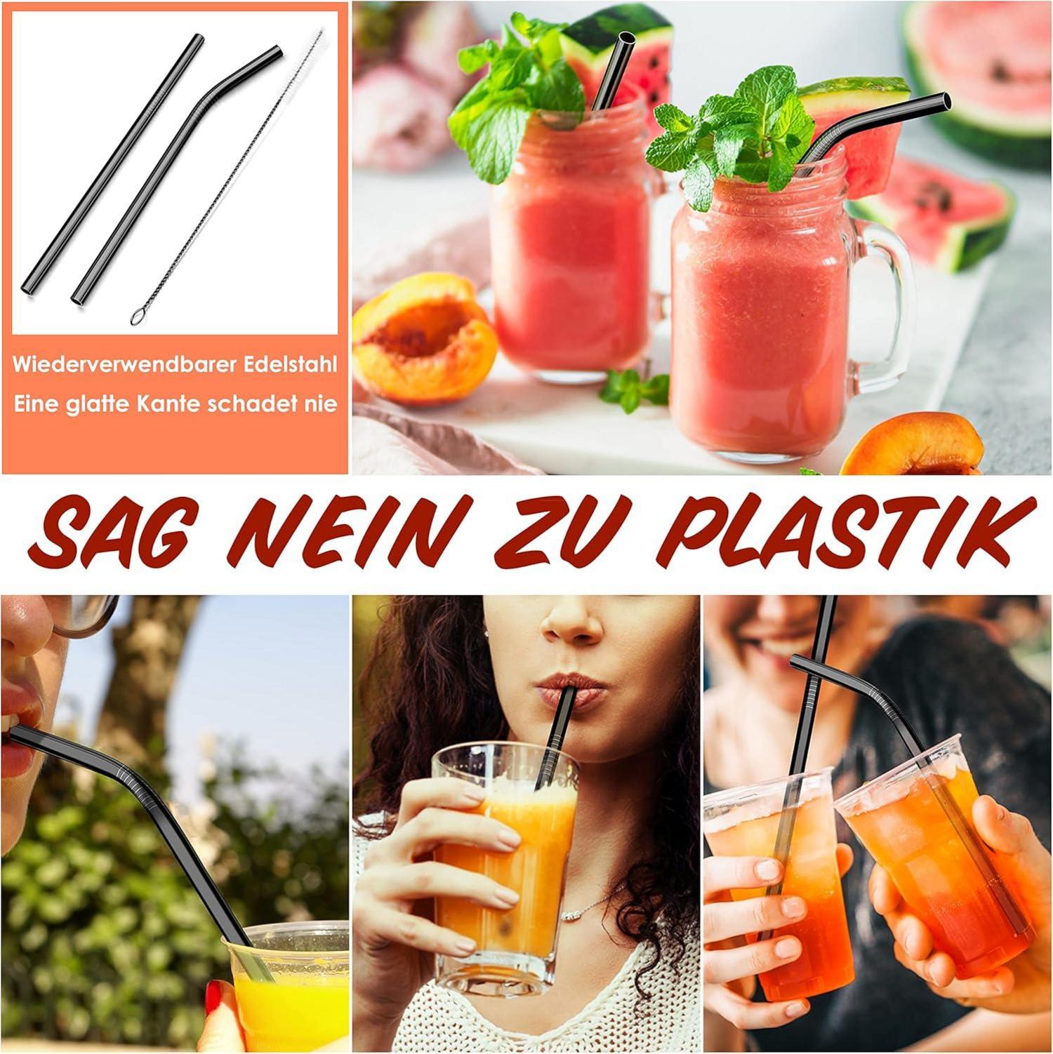 Herogo Reisebesteck Set 8-tlg. Edelstahl Camping Besteck Tragetasche