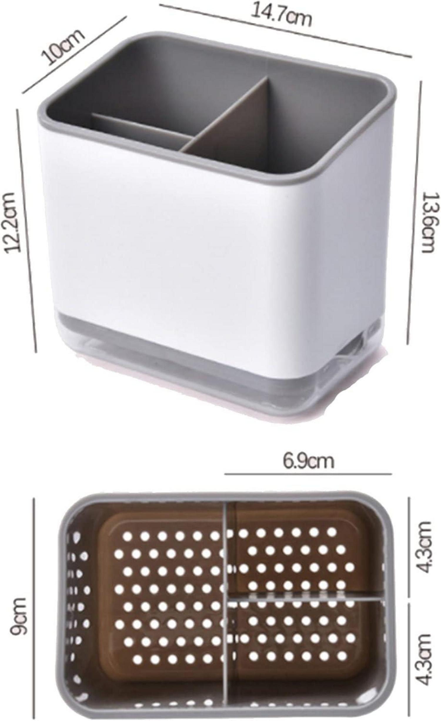 Utensilienhalter für Besteck mit 3 Fächern und