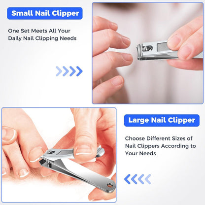 Nagelknipser Edelstahl Nagelfeile Scharf Nail Clipper 2er Set