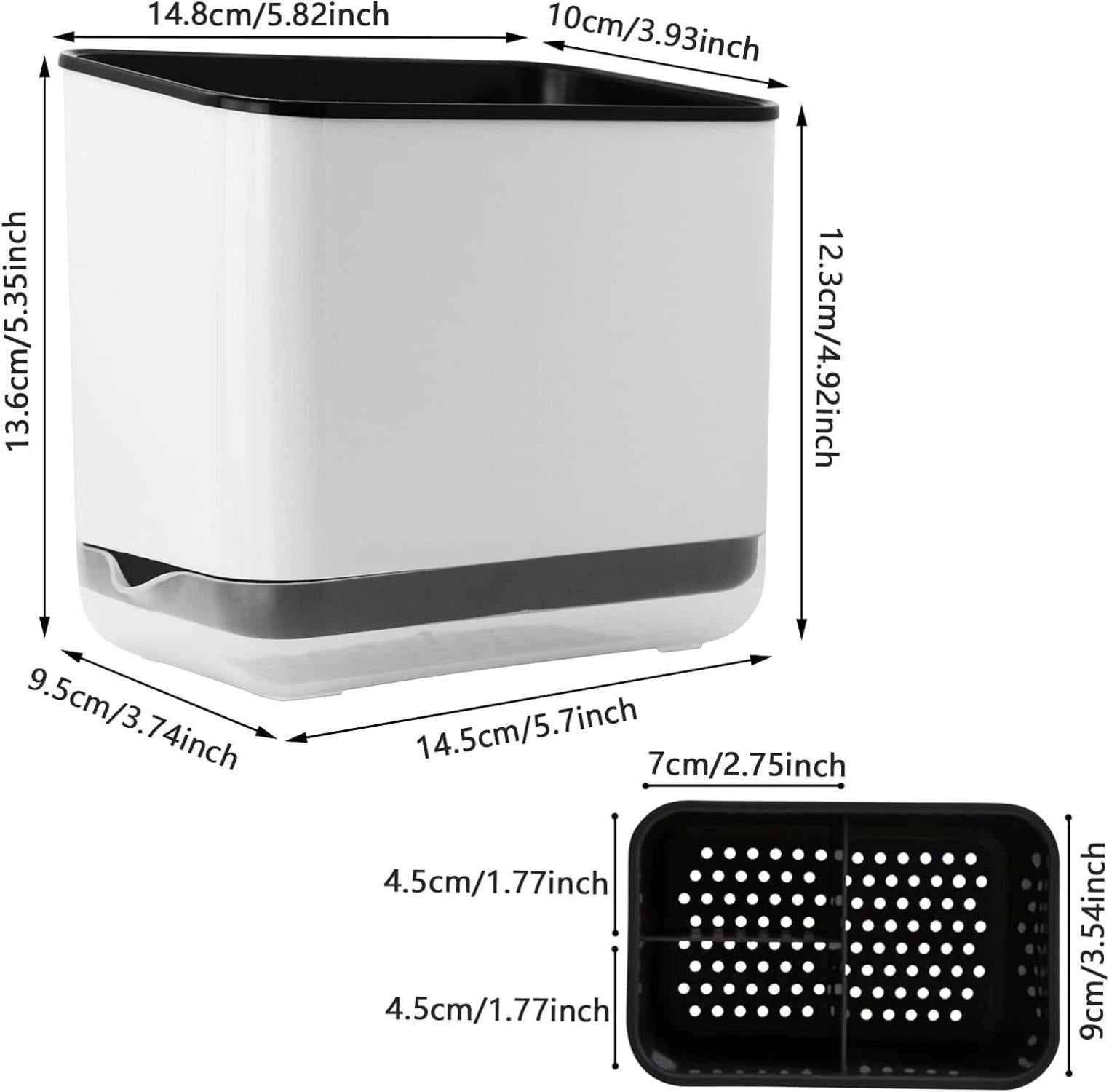 Spülbecken Organizer Besteck Aufbewahrung 3 Fächer Multifunktional